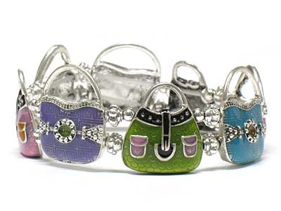 Lady bag stretch bracelet(D1153MT-12936)