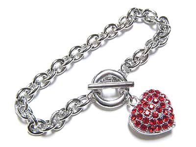 Red heart bracelet(N1123RD-22203)
