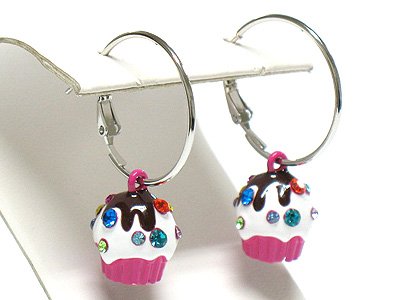Ice cream cup earring(R966FS-3472)