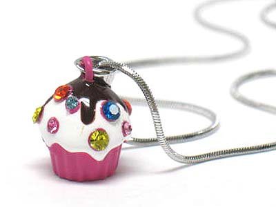 Ice cream cup necklace(E125FS-1218123)