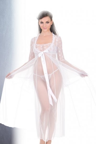 Long sheer gown set(80663SM)