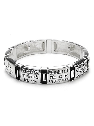 10 commandments stretch bracelet.( b1489lfas_4HD)