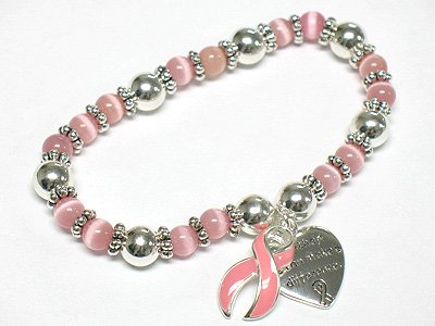 Breast cancer campaign pink bracelet(M1137PK-32361)