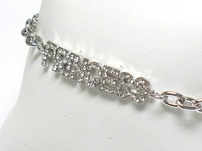 Princess chain bracelet(R1161SL-323116)