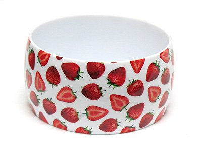 Fruit theme acrylic bracelet(C11117RD-22534)
