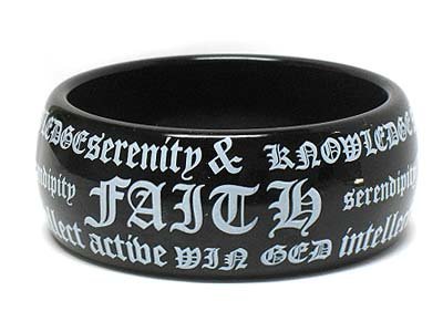 Acrylic message bracelet(E11141BK-10998)