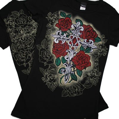 Tattoo Fleur & Cross Desginer Shirt