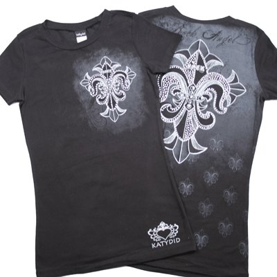 FLEUR & CROSS Rhinestone Shirt