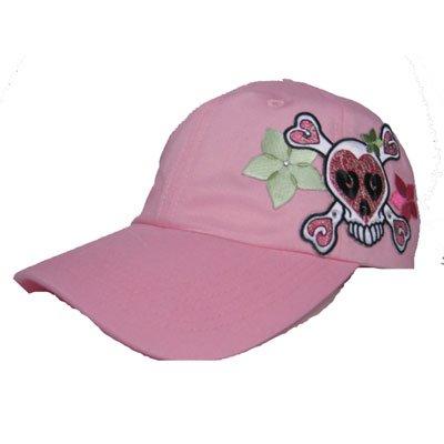 Skull & Flower tattoo inspired woman's cap