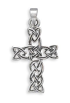 Sterling Silver Woven Celtic Cross Pendant(73433)