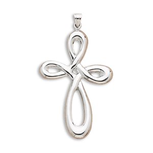 Woven Rounded Cross Pendant(5191)