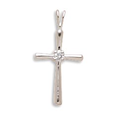 Thin Cross with CZ(5505)