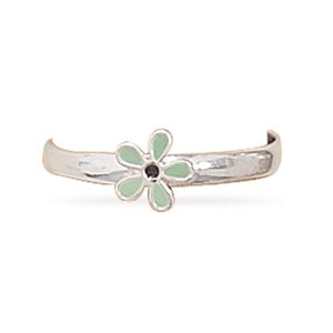 Enamel Flower Toe Ring(9638)