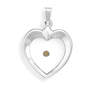 Heart Pendant with Mustard Seed(73543)