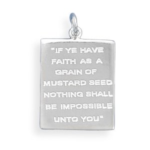 Mustard Seed Quote Pendant(73695)
