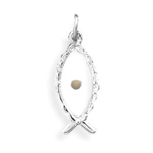 Ichthys Pendant with Mustard Seed(73542)