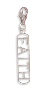 Cut Out 'FAITH' Charm with Lobster Clasp73315)