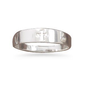 Cut Out Cross Fashion Ring(W8030)