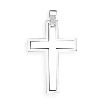 Stainless Steel Cross Pendant(73529)
