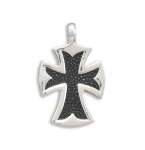 Black Stingray Large Cross Pendant(73351)
