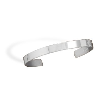 Polished Pewter Men's Cuff Bracelet(22947)