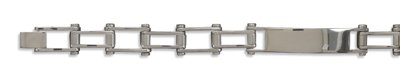 Stainless Steel Bicycle Chain Men's ID Bracelet(22811)