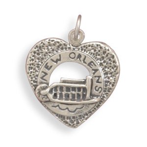 "New Orleans" Heart Charm(73722)