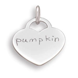 Heart Pendant with "pumpkin"(73795)