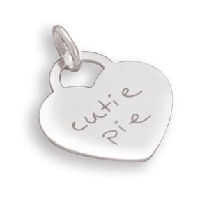 Heart Pendant with "cutie pie"(73796)
