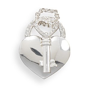 Heart and Key Fashion Pendant(W5023)