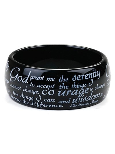 ""Serenity prayer""bracelet(b976blk_43)