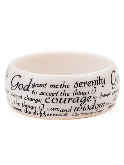 ""Serenity prayer"" script." bracelet (b976ivy_43HD)