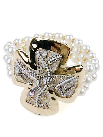 Beaded Cross bracelet(b1862gwt_24HD)