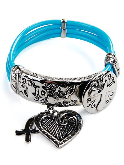 Faith, hope, love bracelet(b206bk_18)