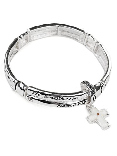 Bible inscribed stretch bracelet(b7266lats_5HD)