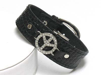 Peace Symbol Bracelet(N1153BK-51543)
