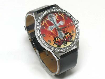 Tattoo background watch(N1573WH-65100)