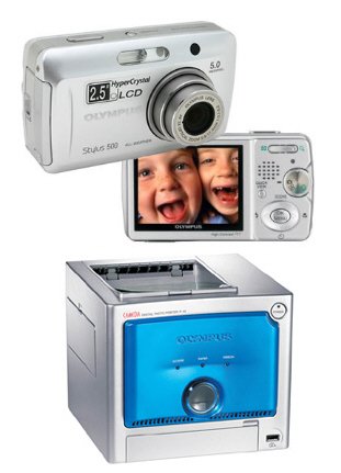 Olympus America Stylus 500 + P-10 DIGITAL PHOTO PRINTER