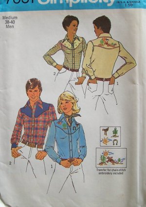 Vintage western shirt patterns Men's Shirt
s | Bizrate