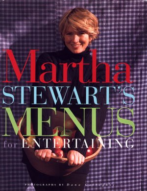 Martha Stewart Menus for Entertaining hospitality cookbook cooking