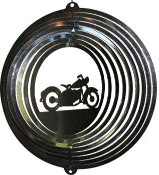 USA Motorcycle Wind Spinner - black