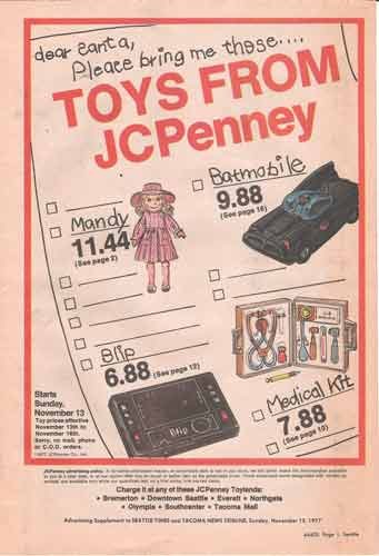 1977 JC Penney Toy Flier