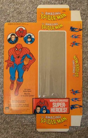 Mego Original 12" Spider-Man Box from World's Greatest Superheroes