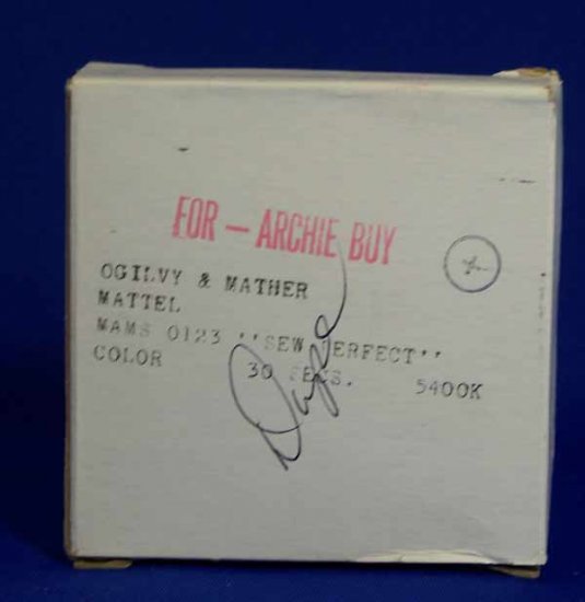 Mattel Sew Perfect Commercial Original 16mm Film