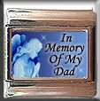 IN MEMORY OF DAD GUARDIAN ANGEL ITALIAN CHARM