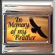 IN MEMORY OF BROTHER EAGLE SUNSET ITALIAN CHARM