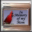 IN MEMORY OF MOM CARDINAL ITALIAN CHARM CHARMS