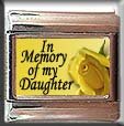 IN MEMORY OF DAUGHTER YELLOW ROSE ITALIAN CHARM