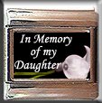 IN MEMORY OF DAUGHTER CALLA LILY ITALIAN CHARM