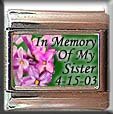 IN MEMORY OF SISTER LILACS ITALIAN CHARM CHARMS